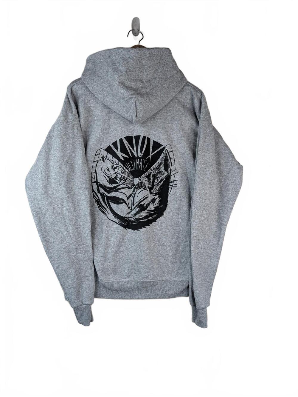 NWT Custom Ink Knox Ultimate Gray Pullover Hoodie Size‎ M